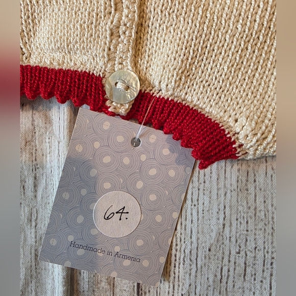 Melange Size 2T Hand Knit Christmas Holiday Dress New w/ Tag Made In Armenia - Picture 6 of 7